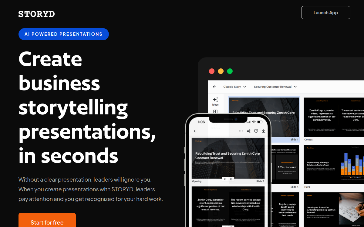 STORYD website screenshot