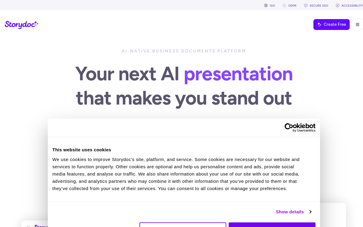 Storydoc website screenshot