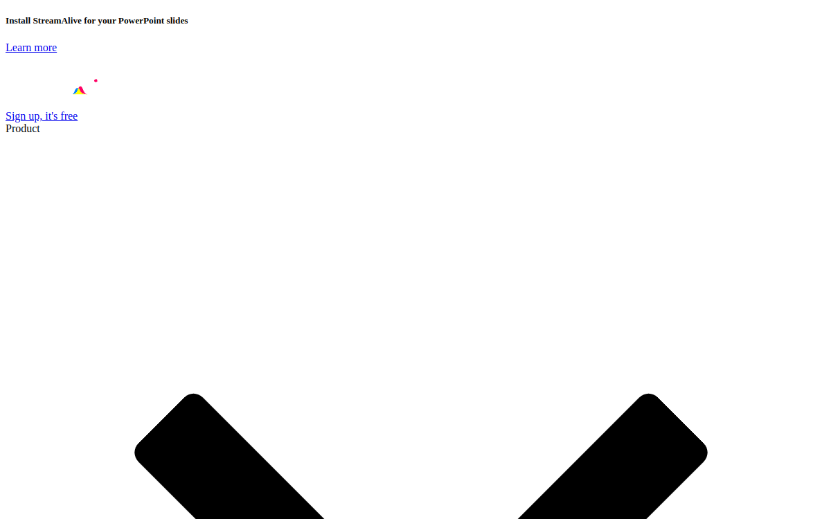 StreamAlive website screenshot