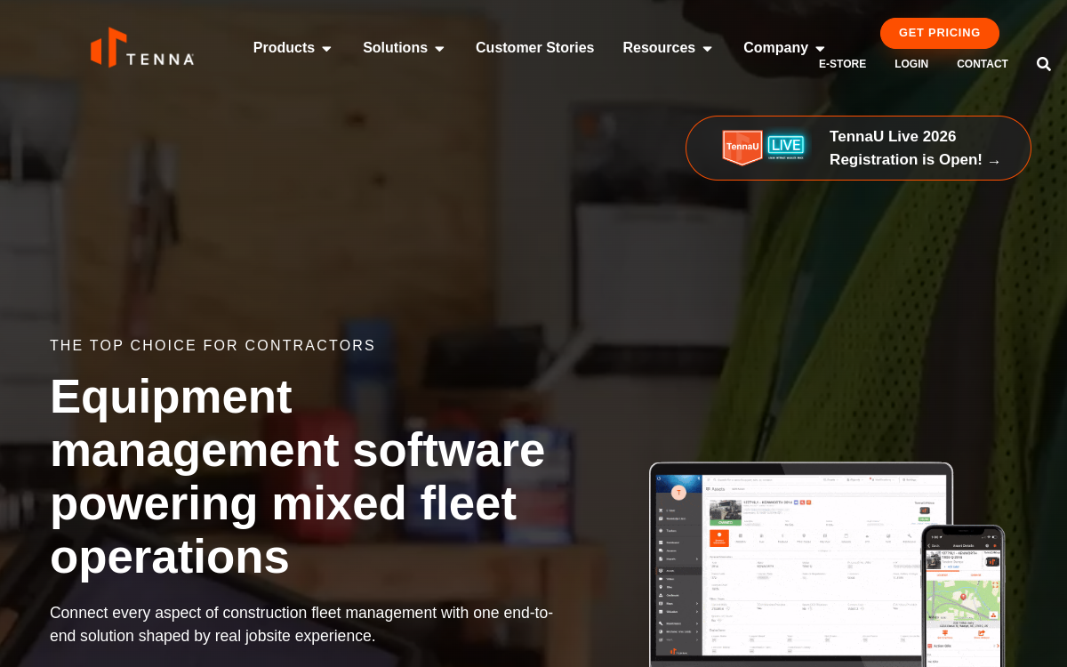 Tenna website preview