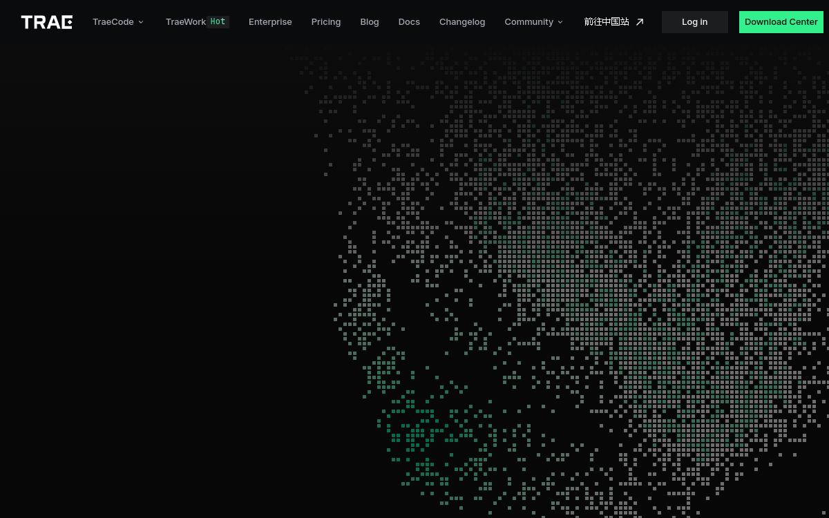 Trae website screenshot
