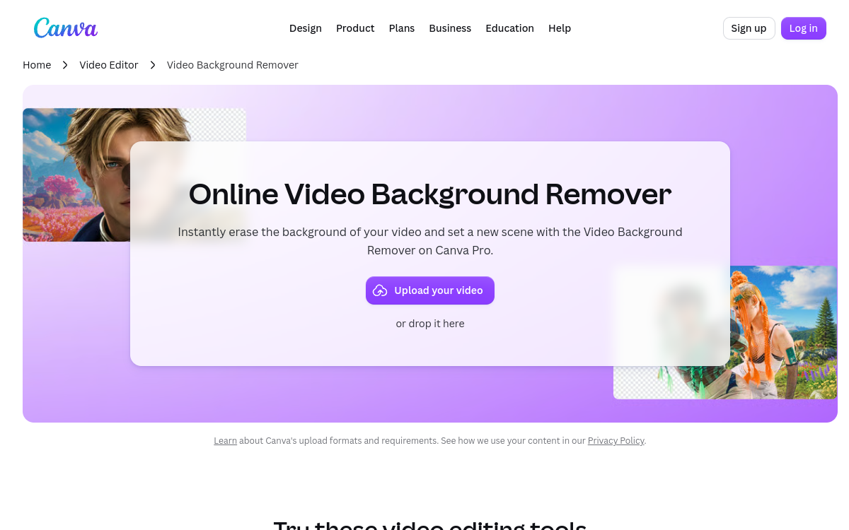 Unscreen 网站预览