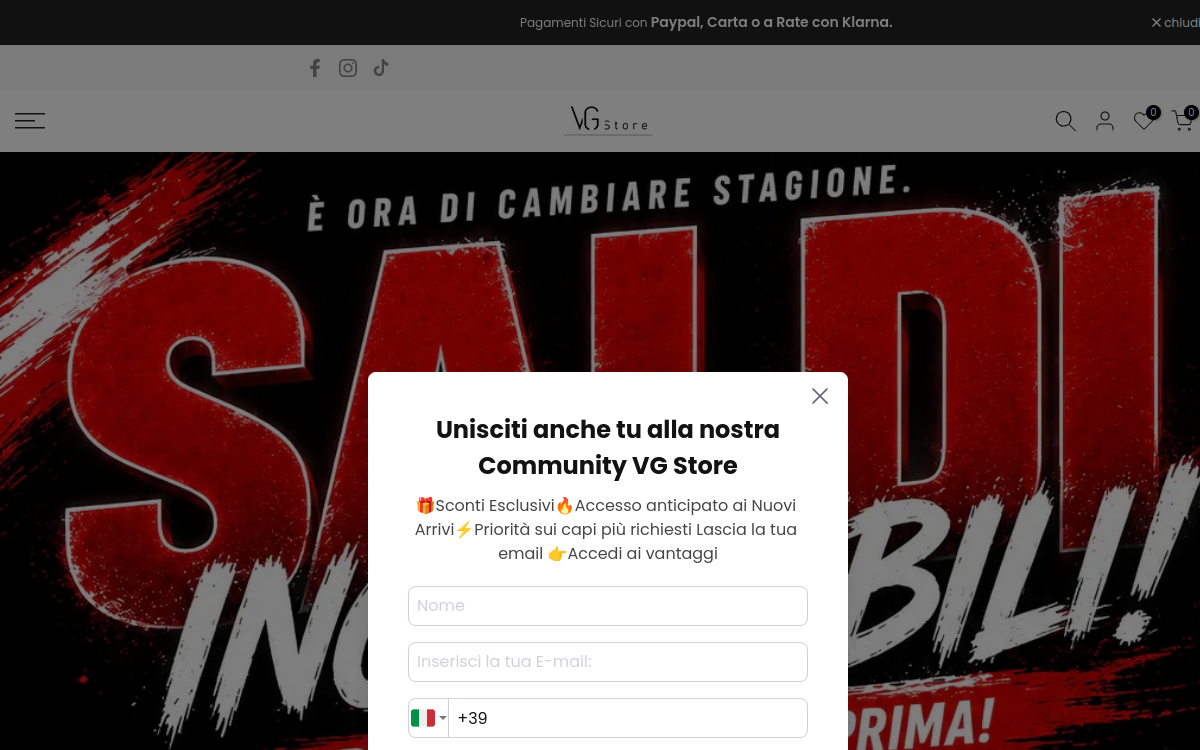 VG Store — desktop