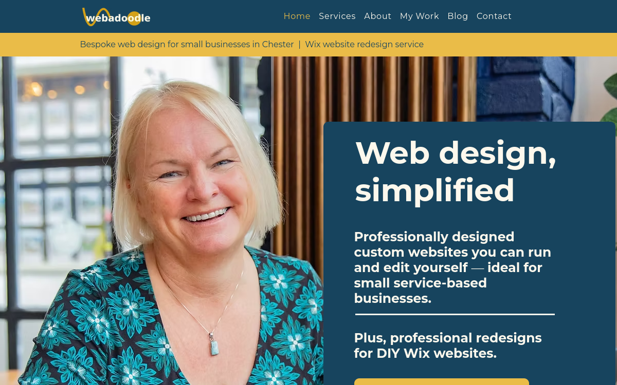 Webadoodle homepage screenshot