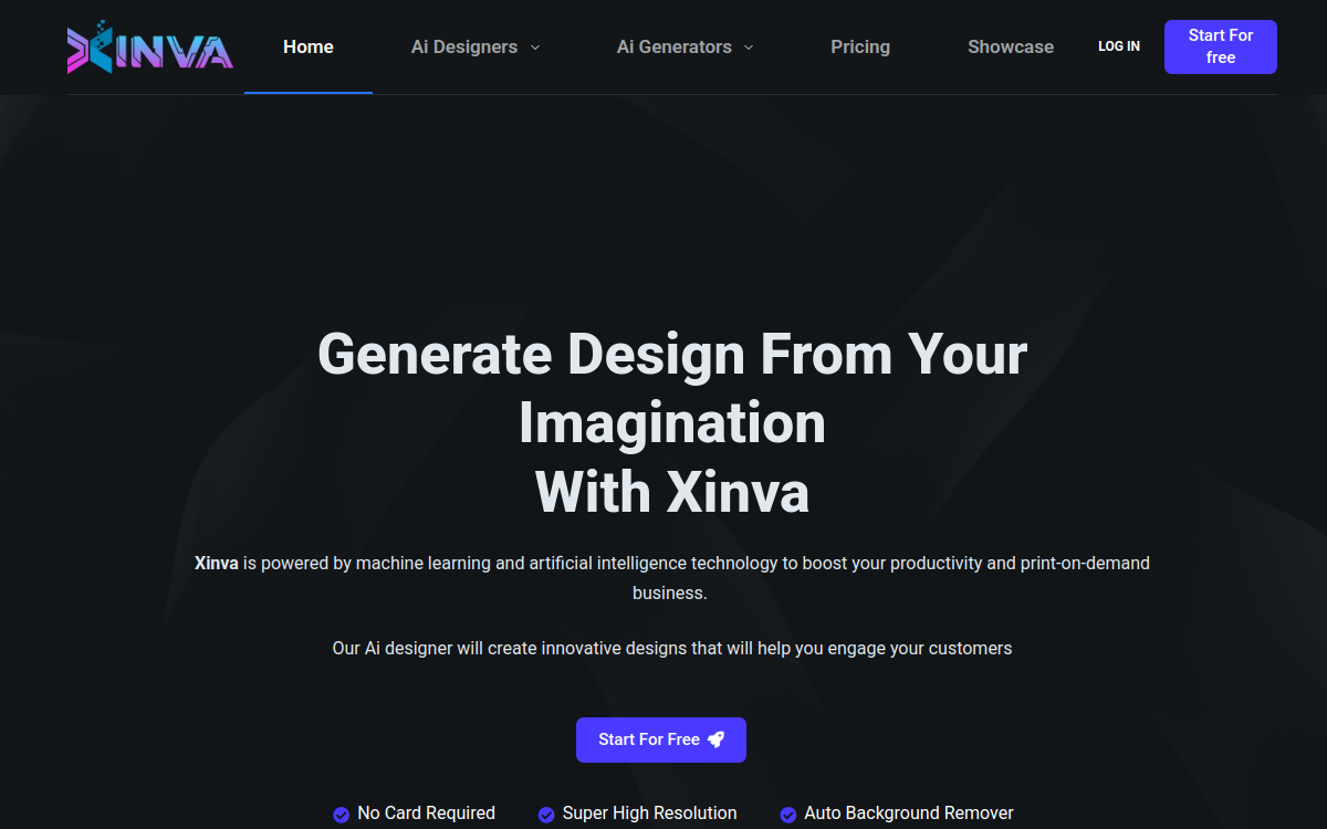 Xinva website screenshot