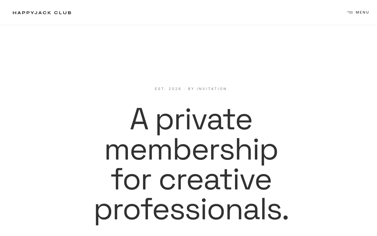 HappyJack Club, Technology website design by BuzzBytes