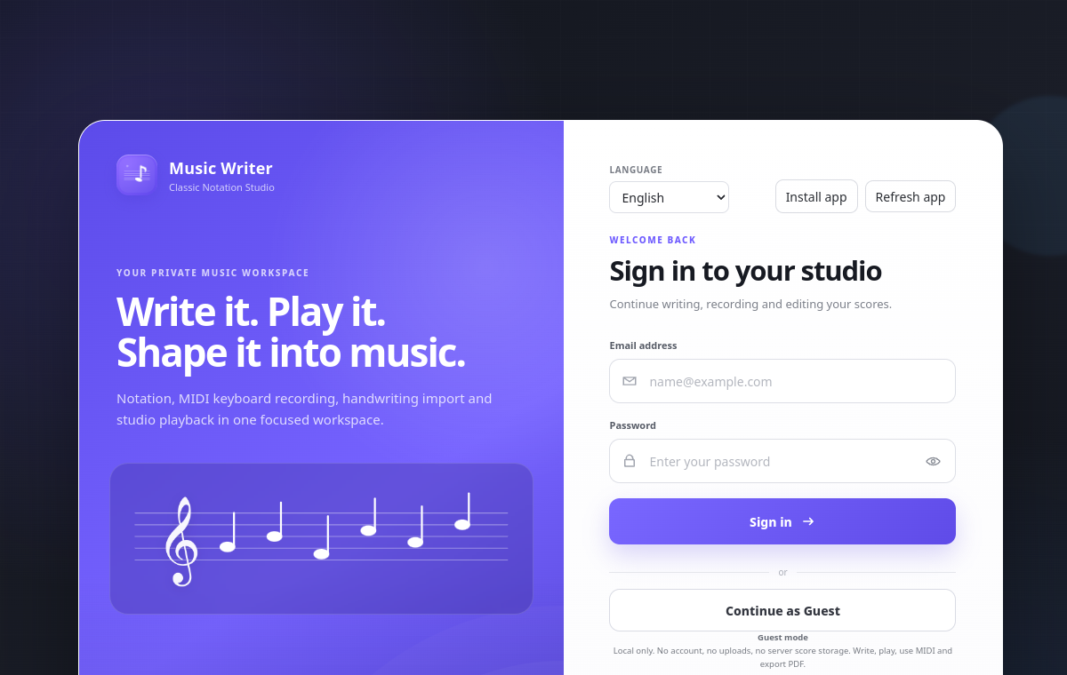 Music Writer