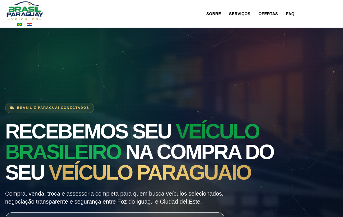Preview do site Brasil Paraguay Veículos