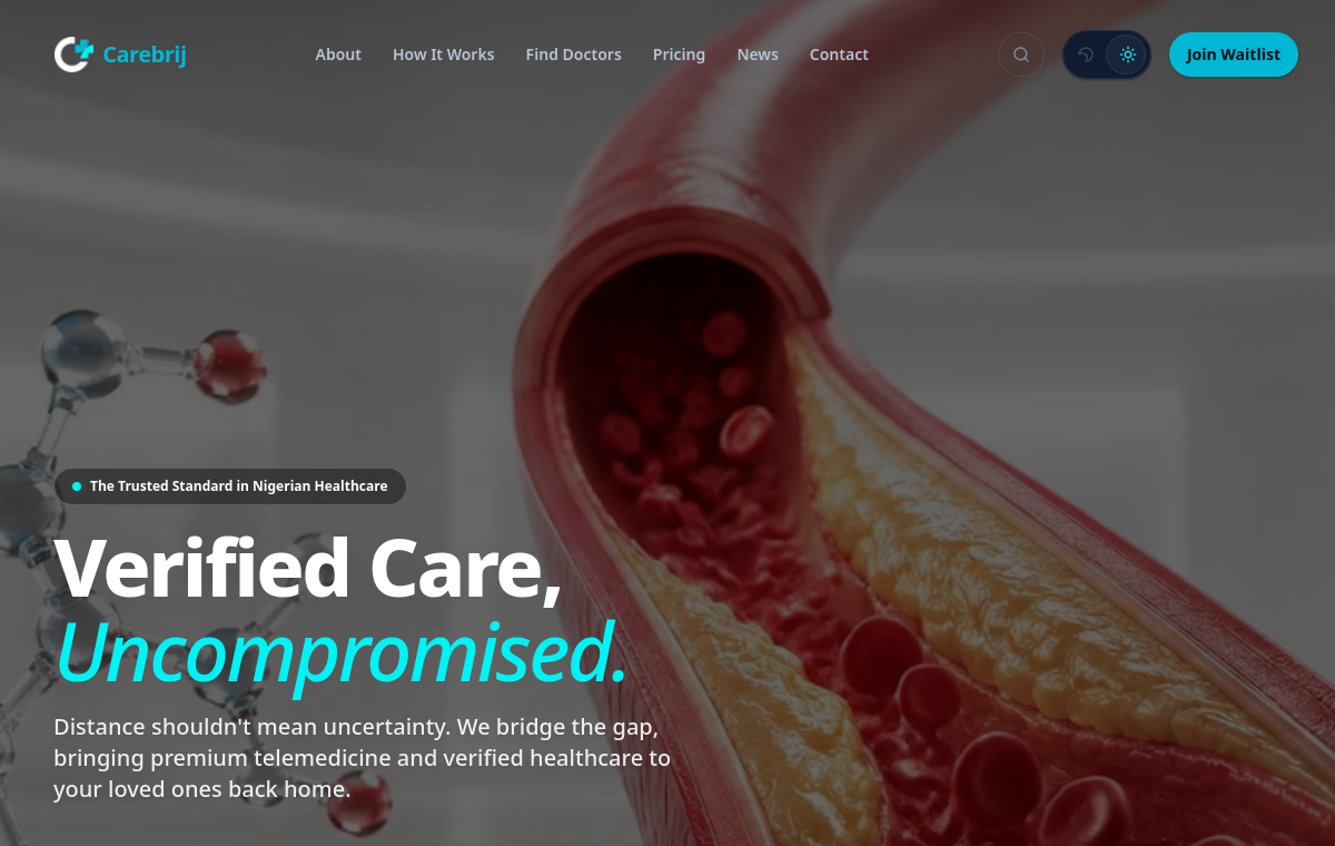 Carebrij product interface