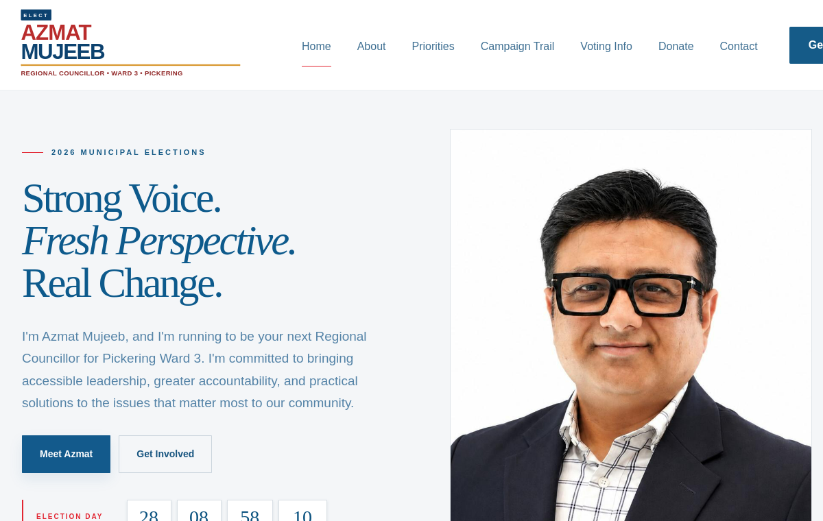 Elect Azmat website preview