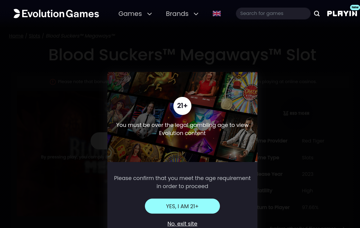 Blood Suckers Megaways gameplay screenshot