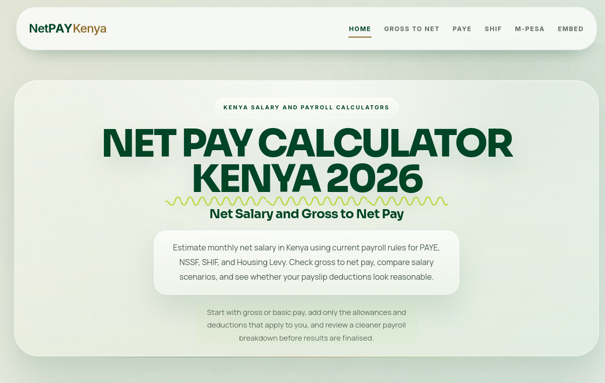 NetPay Kenya website preview