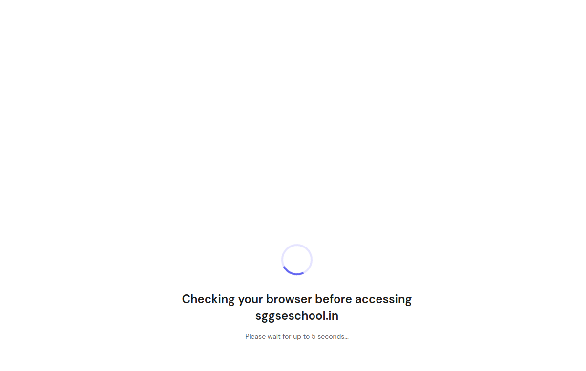 SGGS English School website screenshot
