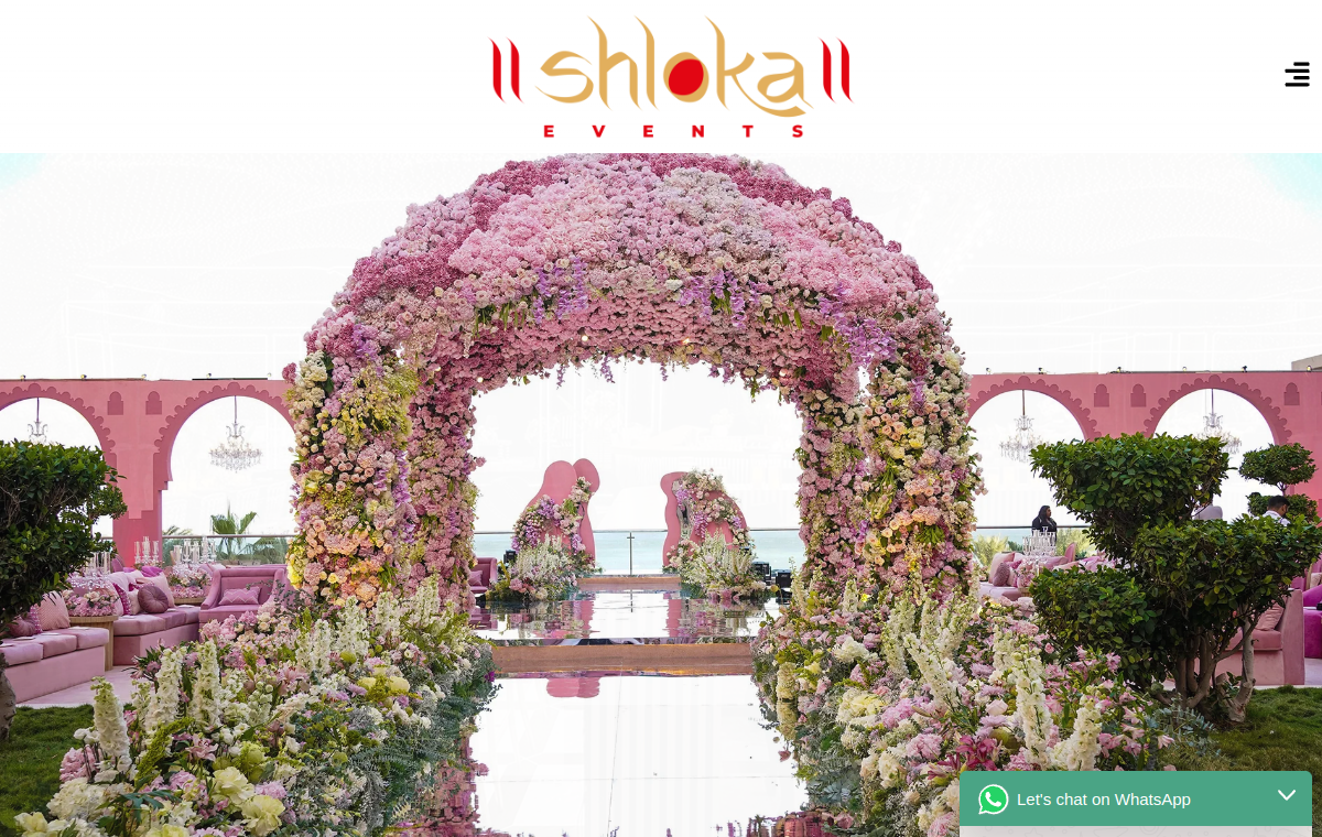 Shloka Events website screenshot
