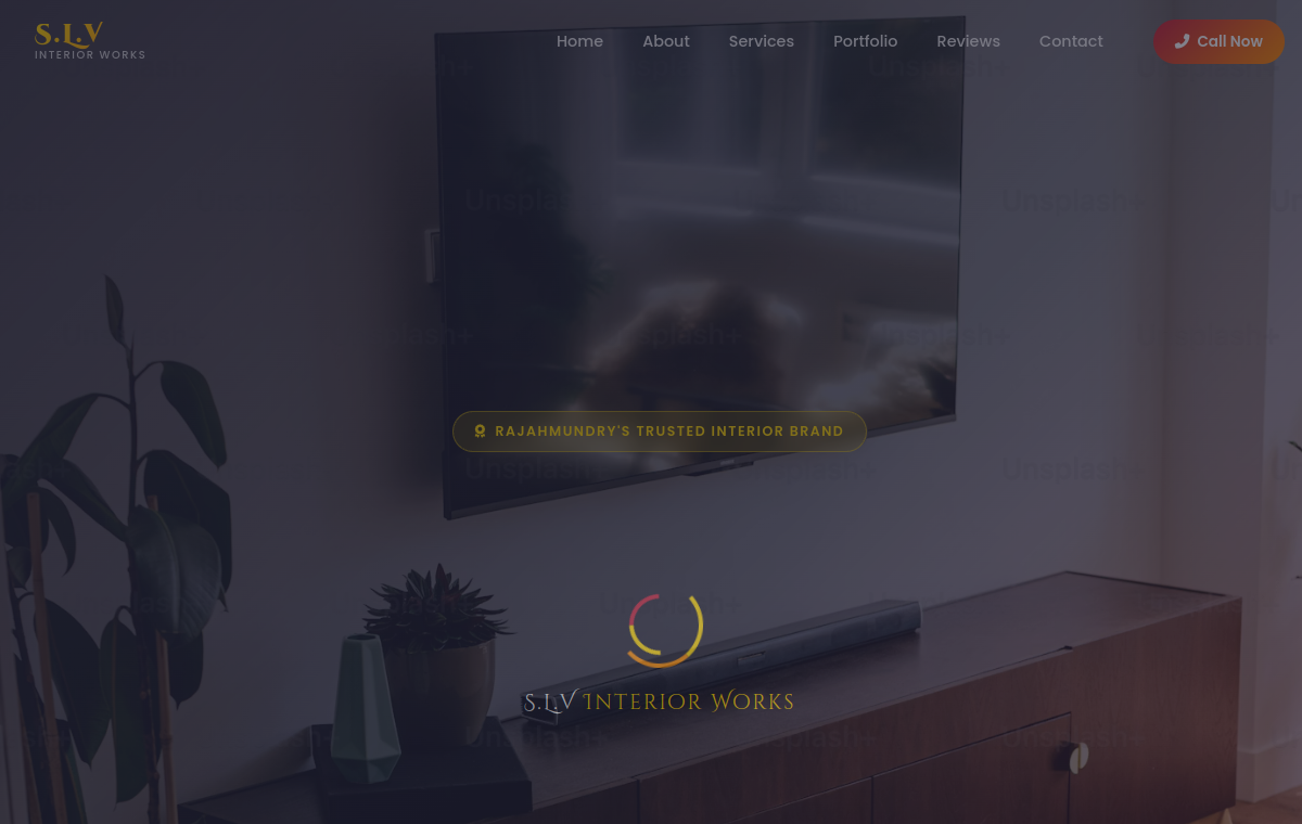 Preview of the SLV Interior Works website