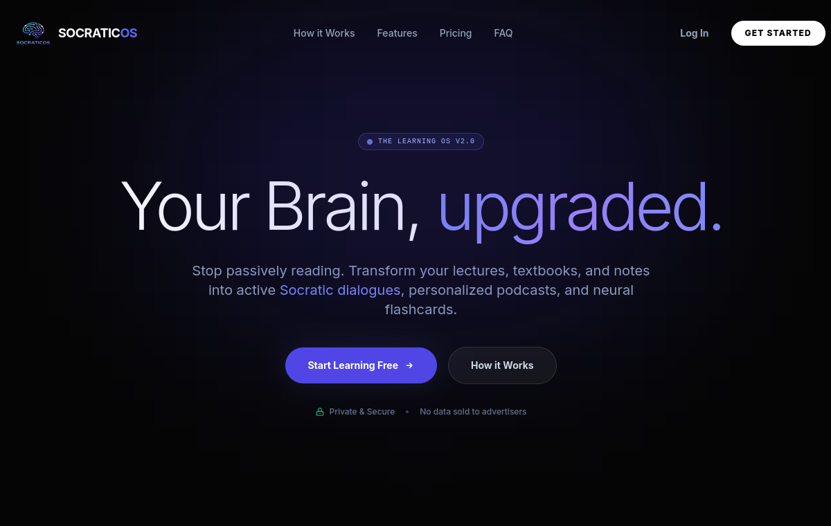 Socraticos product interface