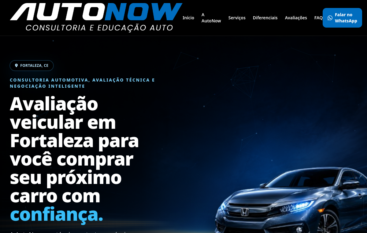 Preview do site Auto Now
