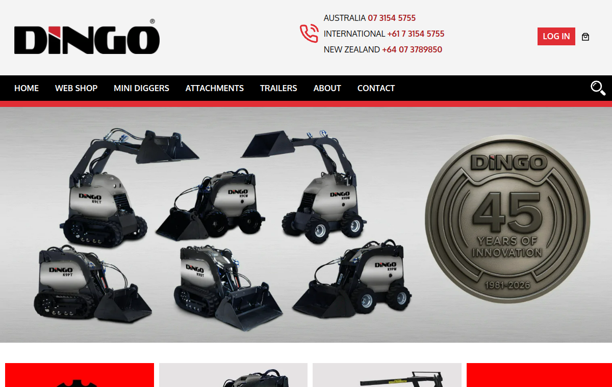Dingo website preview