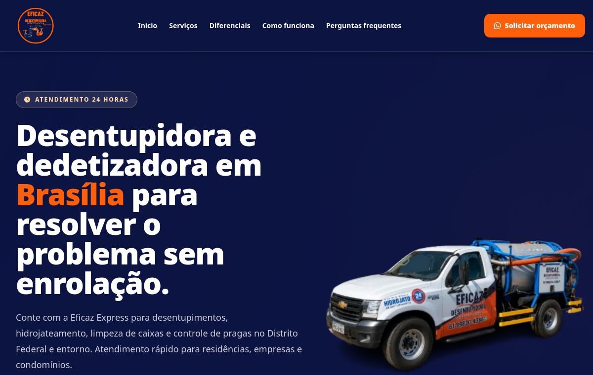 Preview do site Eficaz Express DF