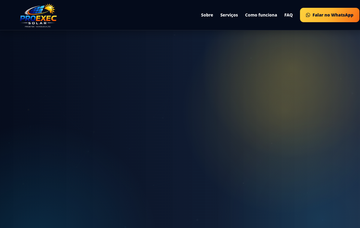 Preview do site Proexec Solar