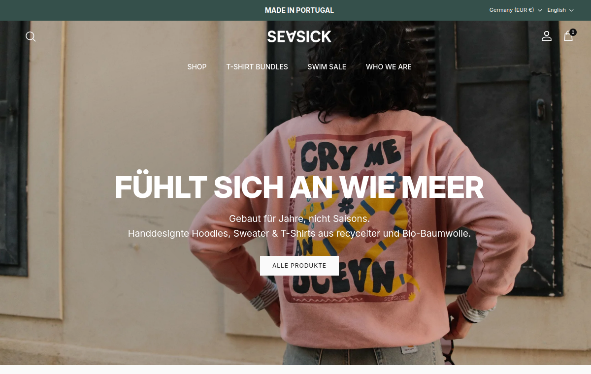 SEASICK website screenshot