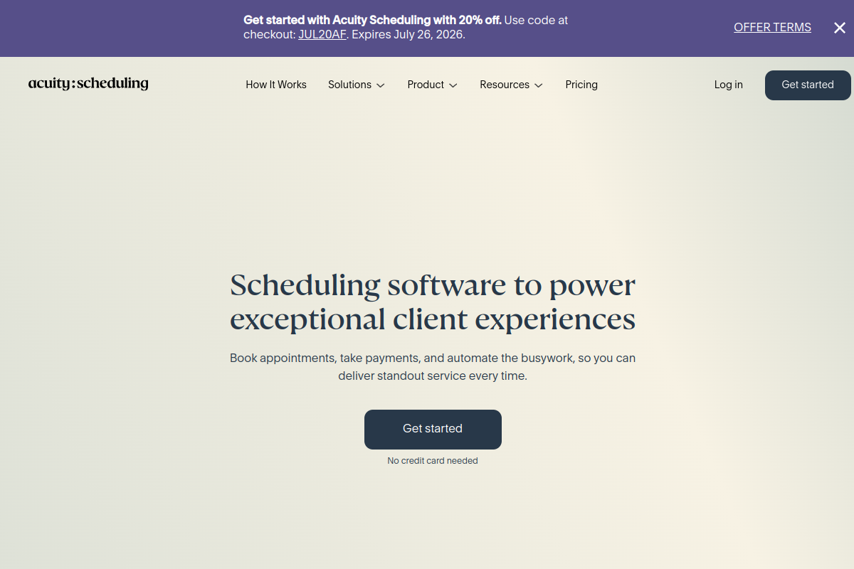 Acuity Scheduling screenshot 1