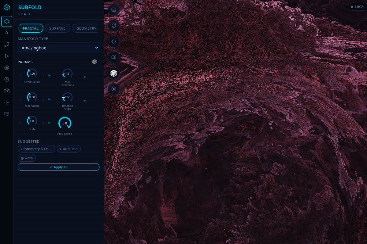 Screenshot of Subfold