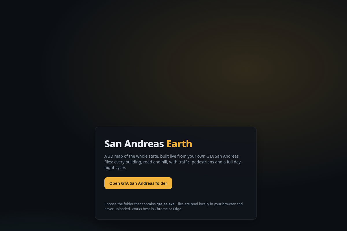 Screenshot of San Andreas Earth
