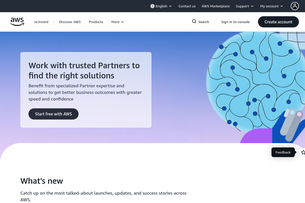 Screenshot of the Amazon Comprehend website