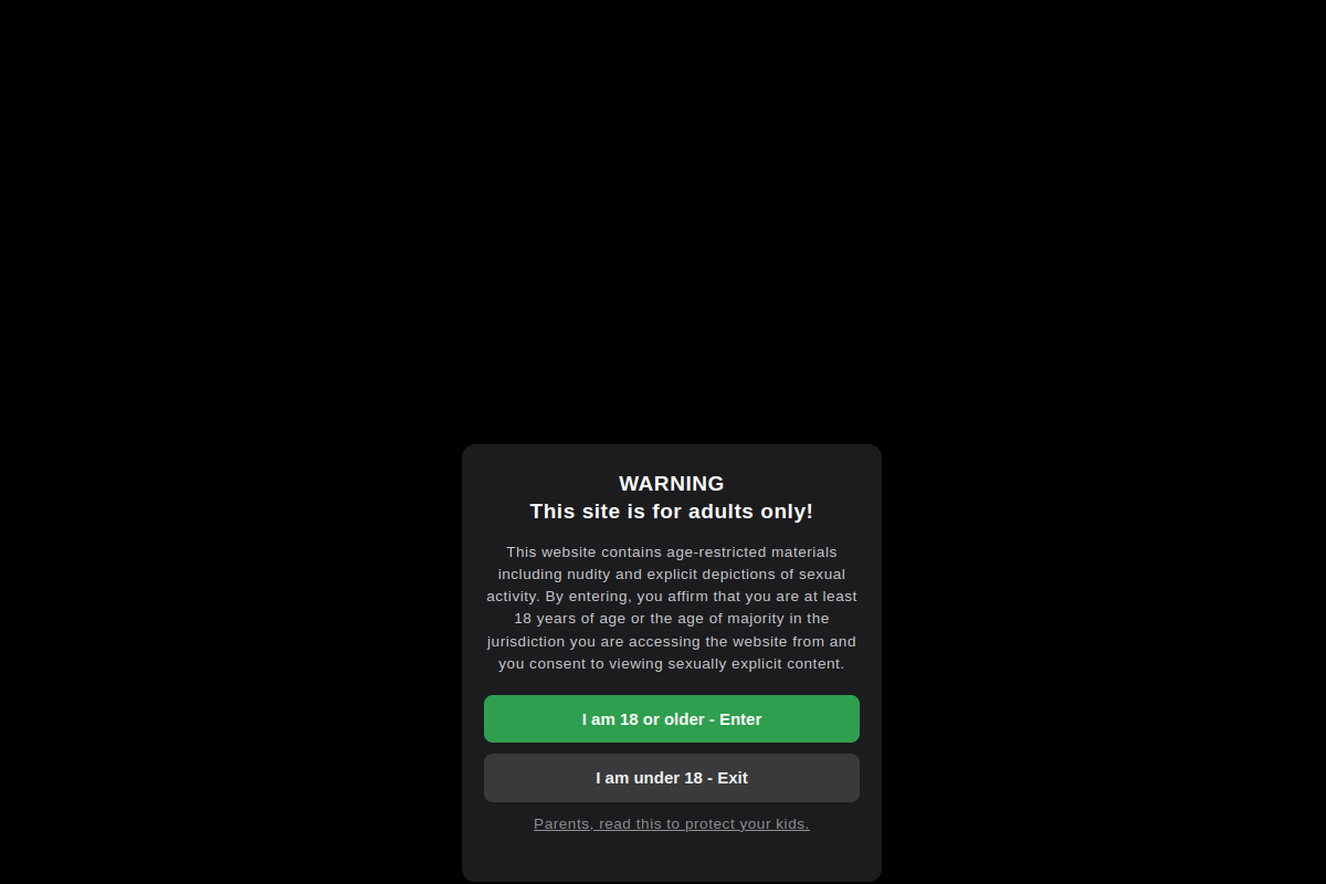Baberotica VR homepage as it appeared during testing