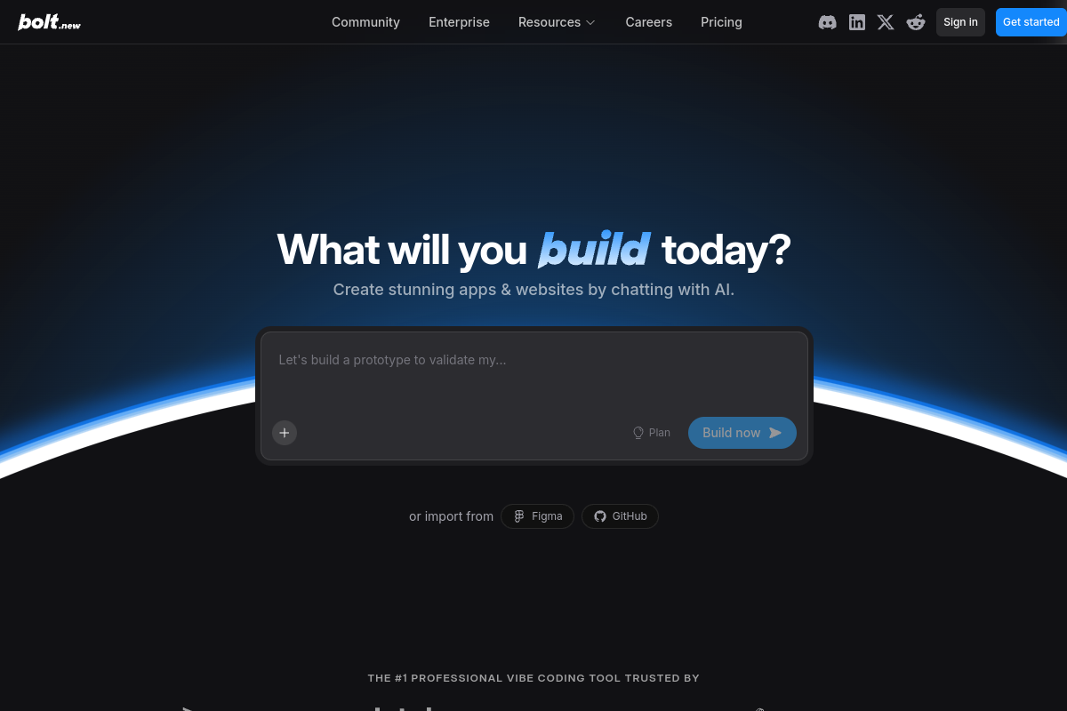 Bolt.new 界面预览