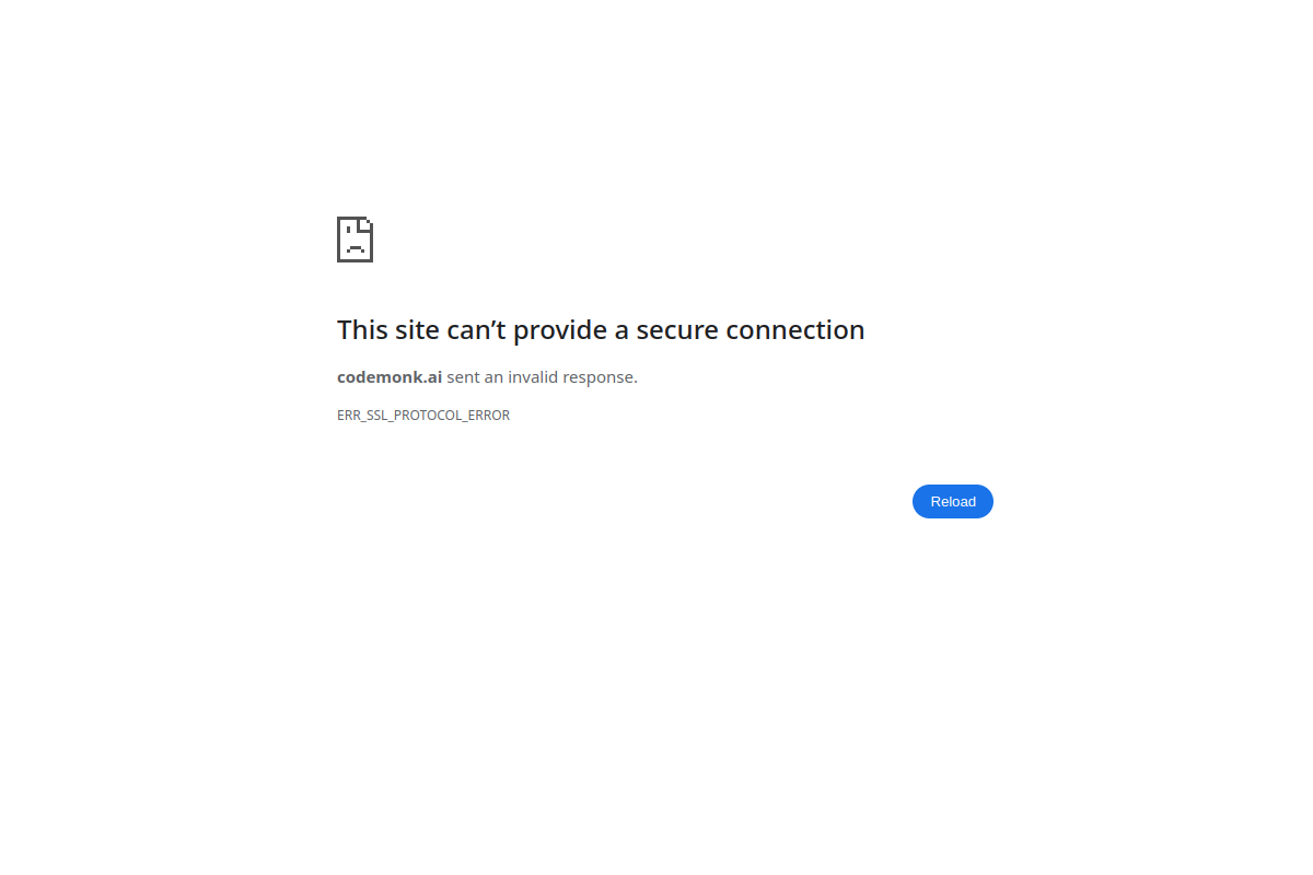 Screenshot of the CodeMonk website
