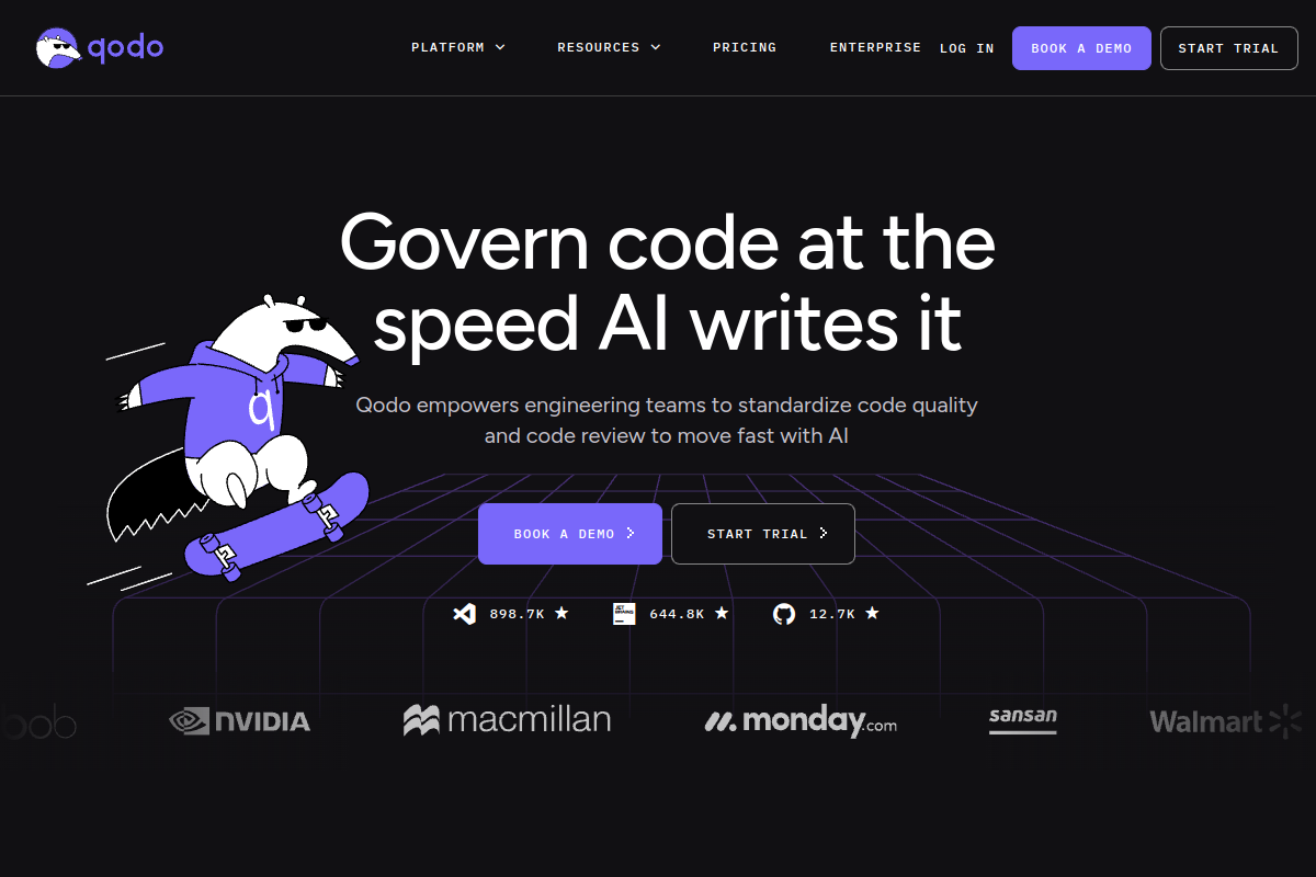 Screenshot of the Codium website