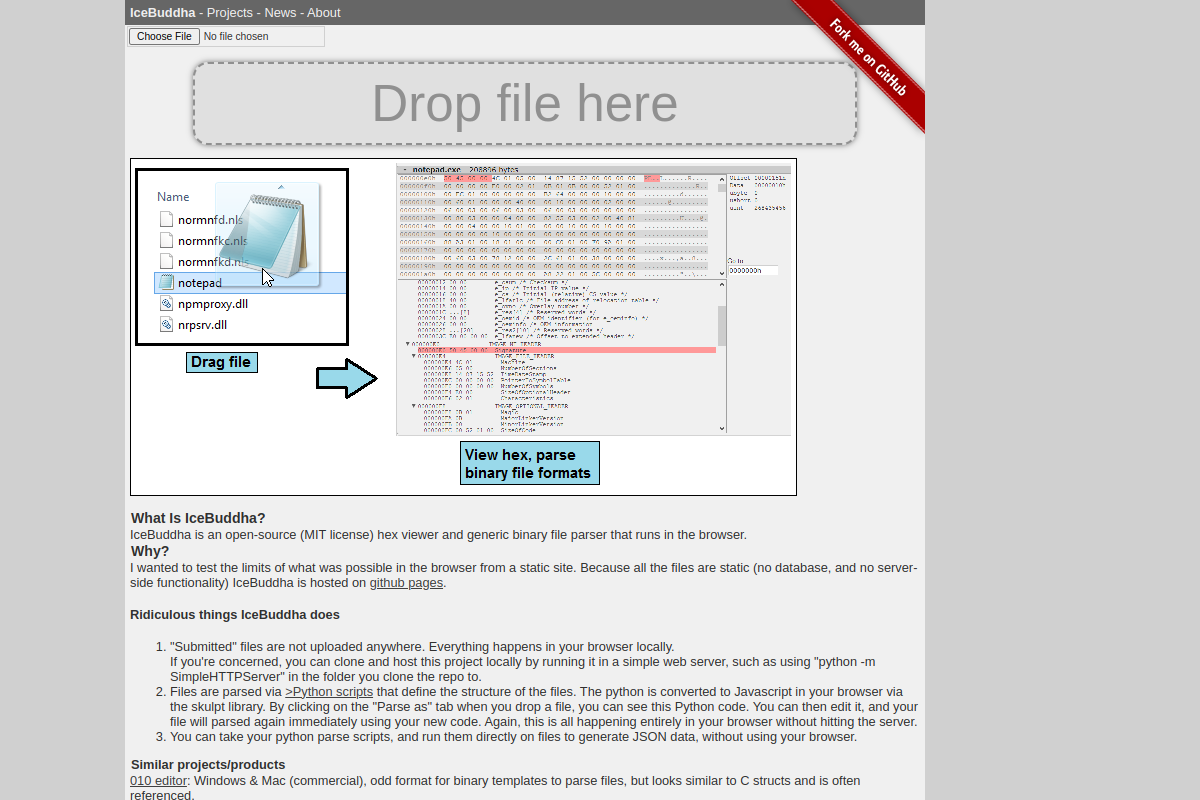 Screenshot of the Comments Analytics website