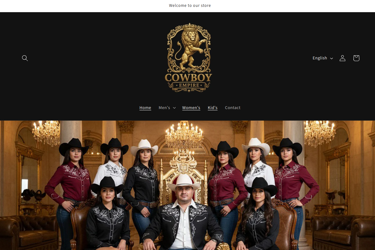 Sitio web de Cowboy Empire Boots