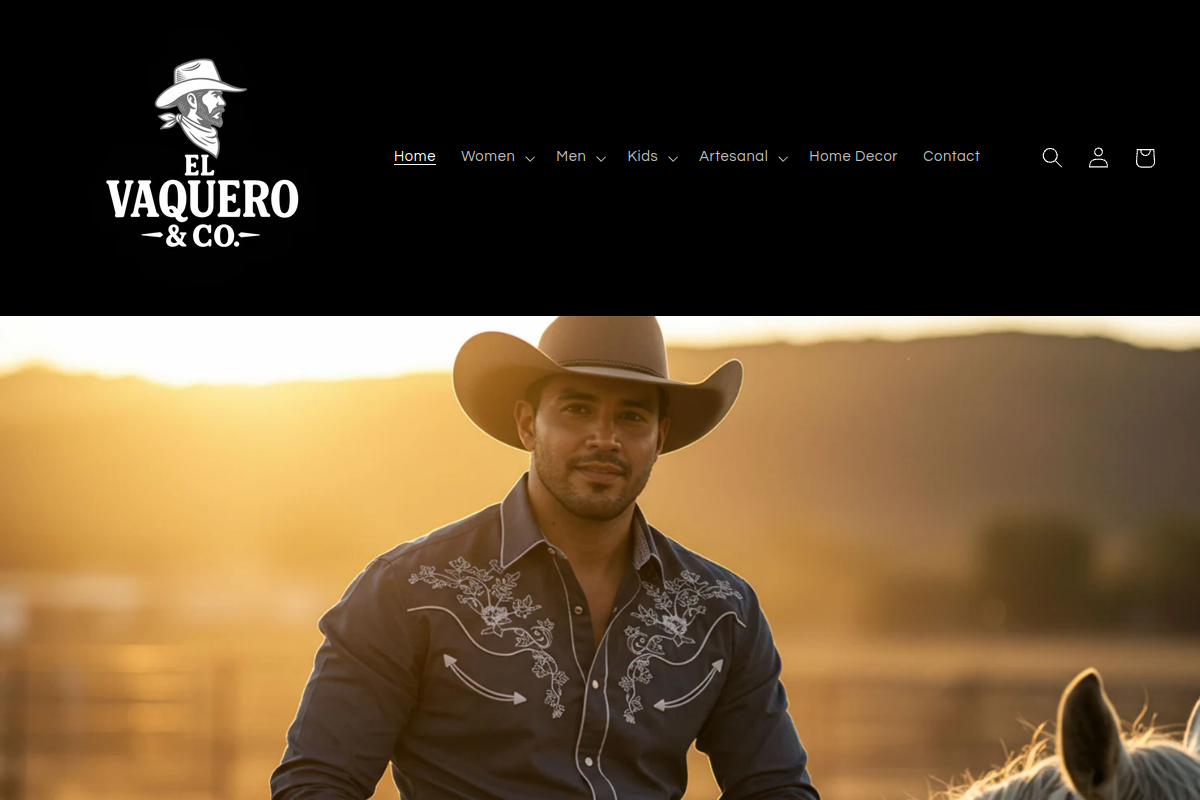 Sitio web de El Vaquero Co.
