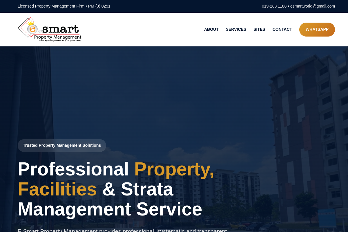 eSmart Property Management website