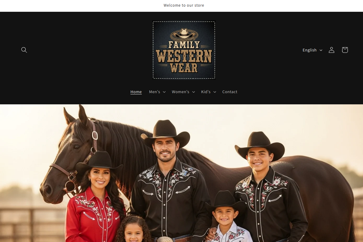 Sitio web de Family Western Wear
