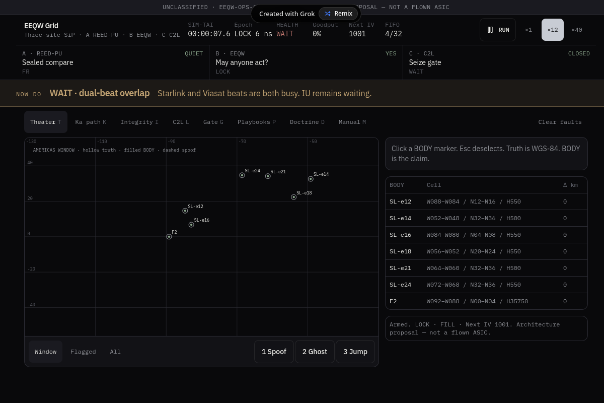 Screenshot of EEQW Grid