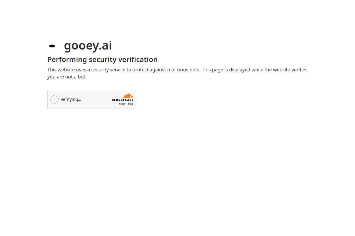 Screenshot of the Gooey AI website