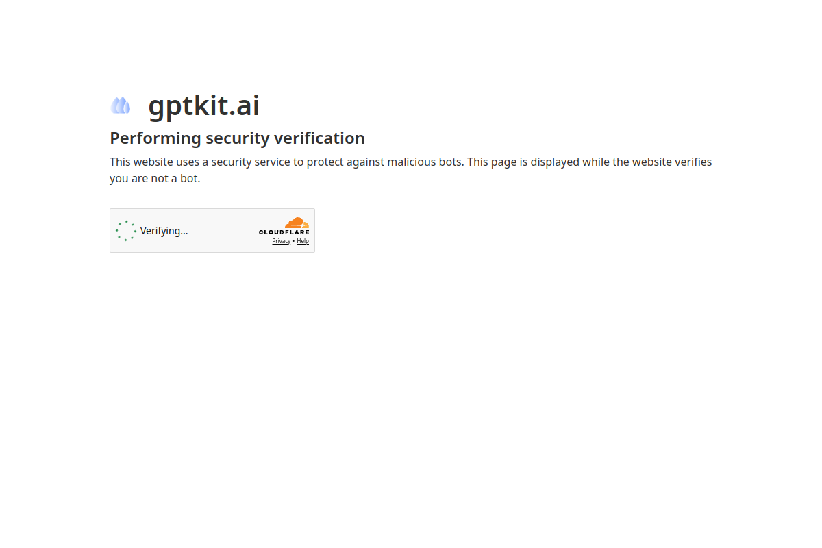 Screenshot of the GPTKit website