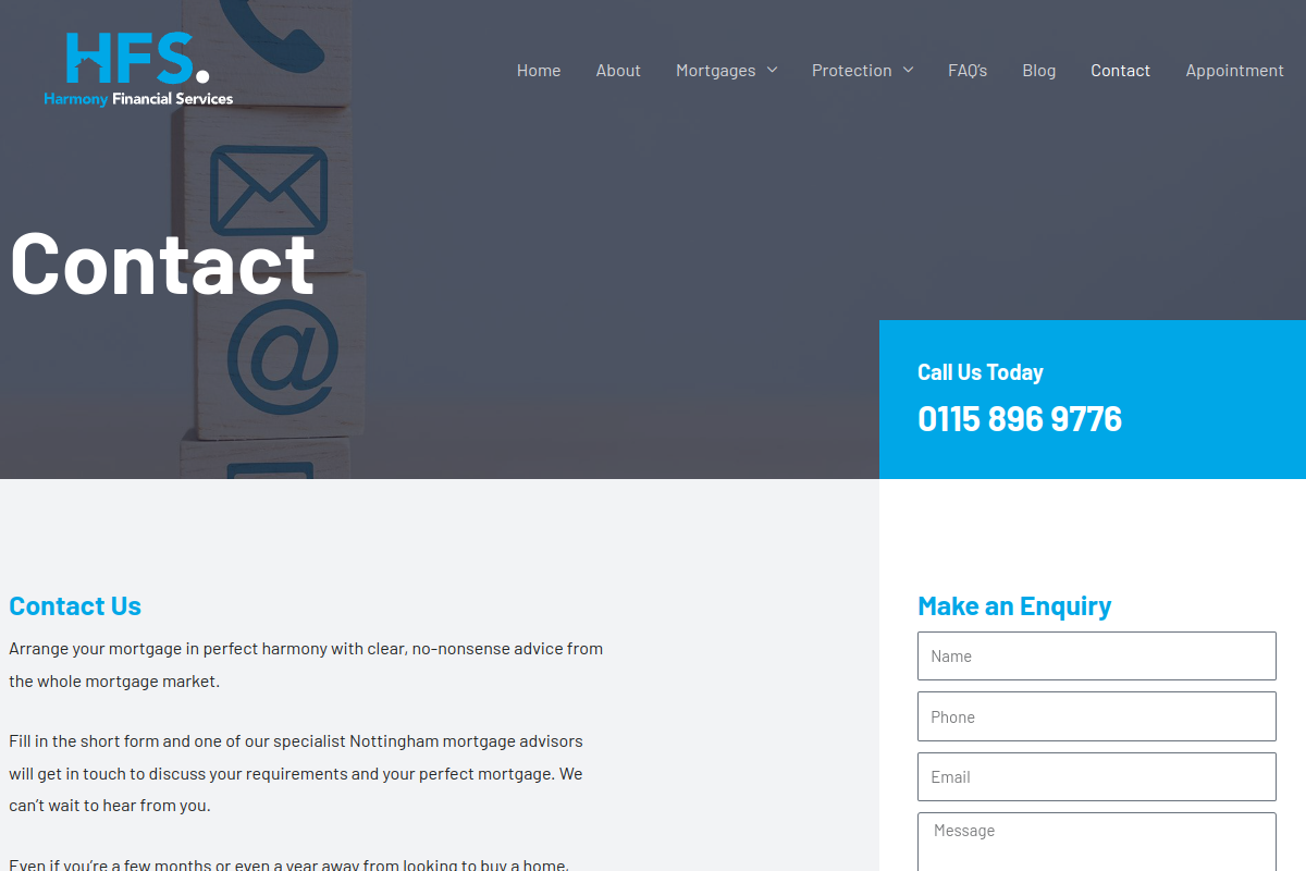 Screenshot of Contact - Harmony FS