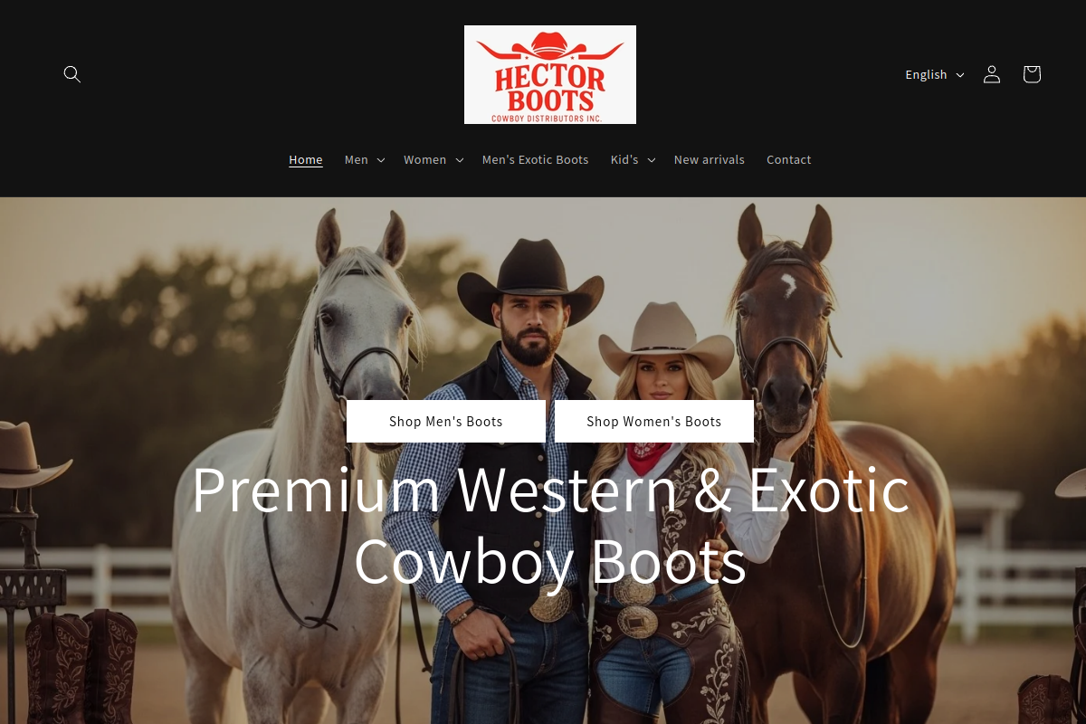 Sitio web de Hector Boots