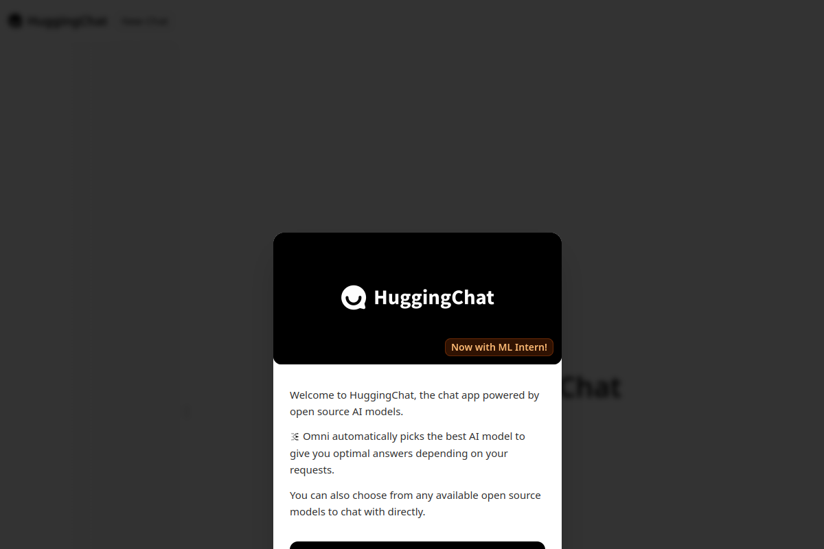 HuggingChat Screenshot 1