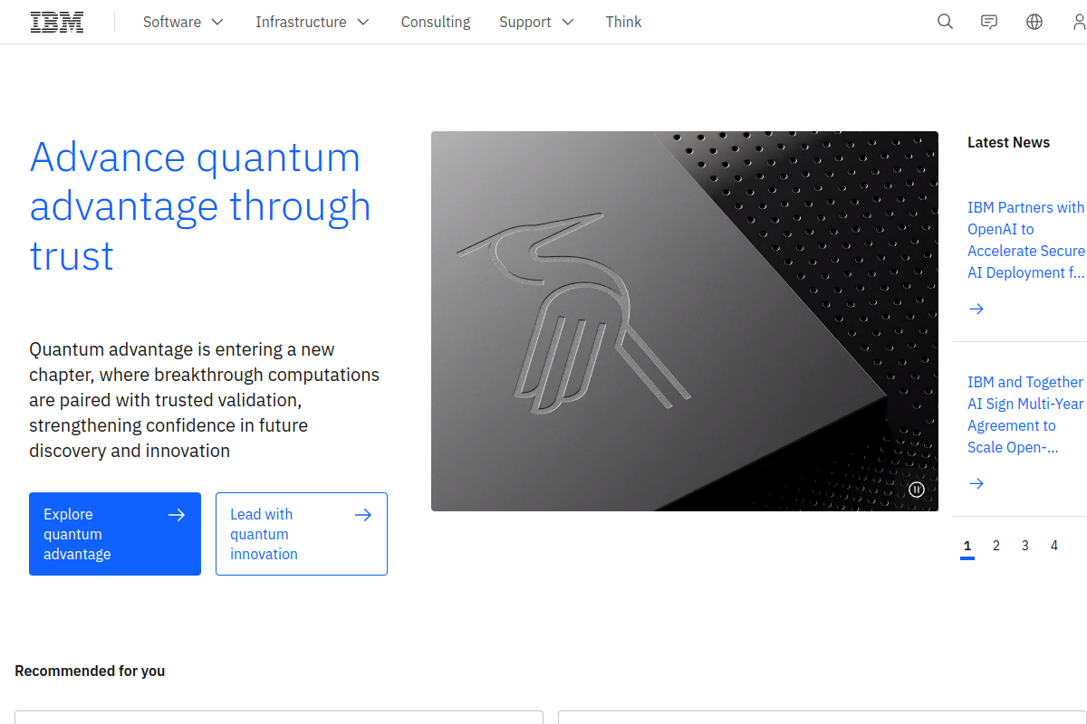 Screenshot of the WatsonX.ai by IBM website