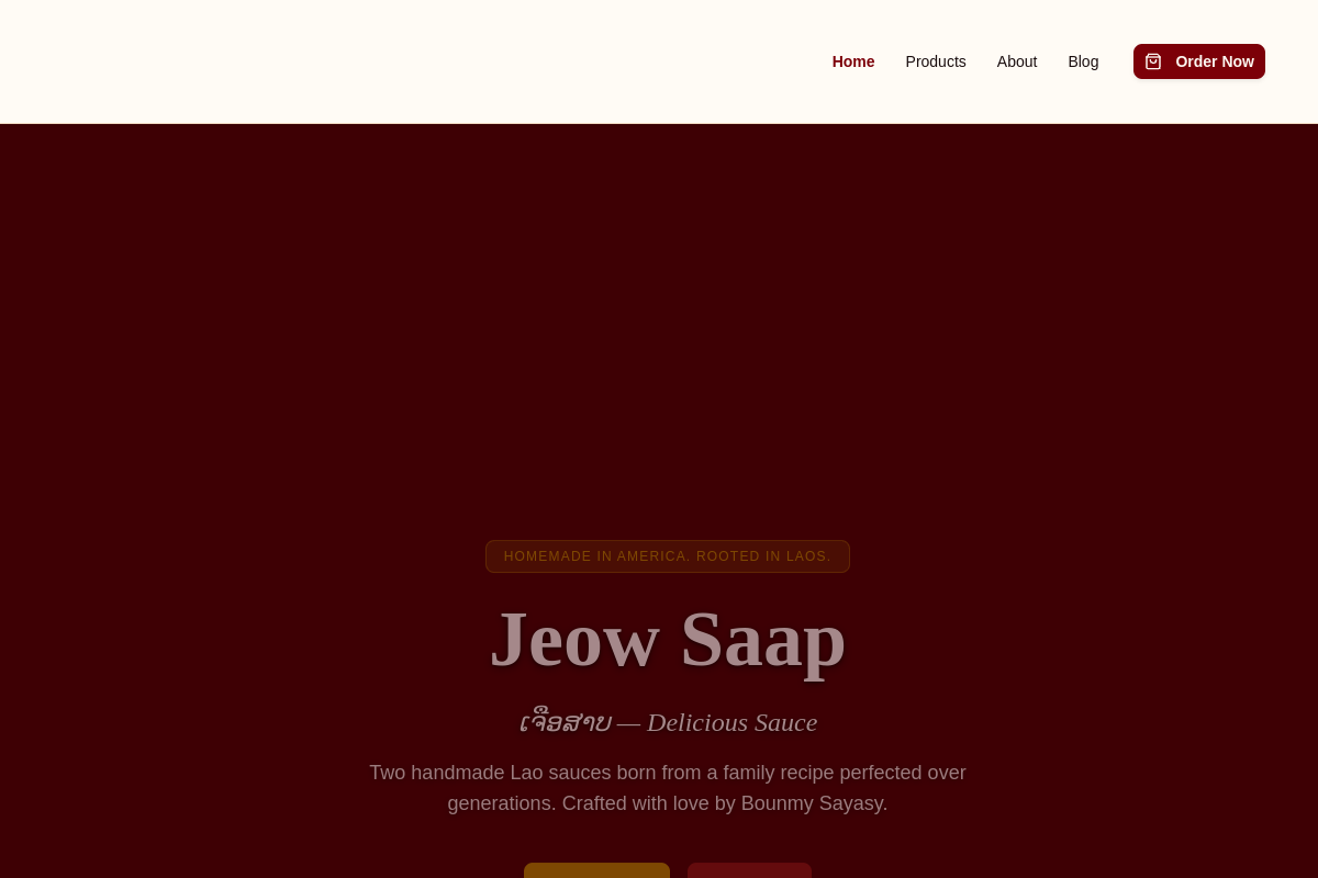 Jeow Saap website preview