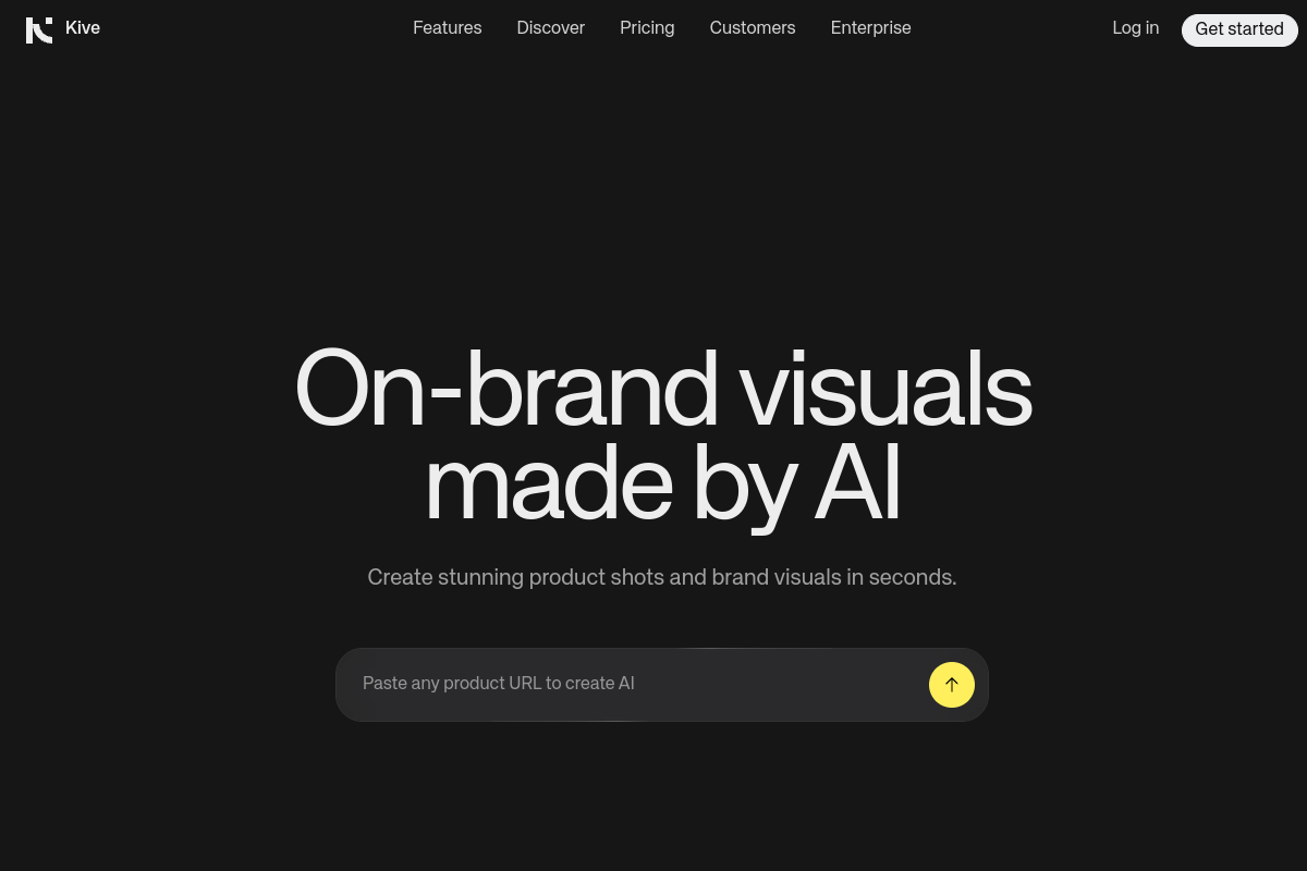 Screenshot of the Kive website