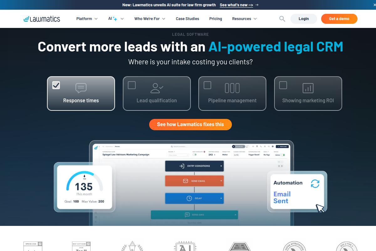 Lawmatics screenshot 1