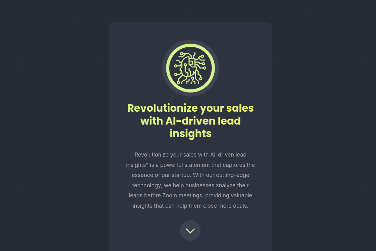 Screenshot of the LeadMaster website