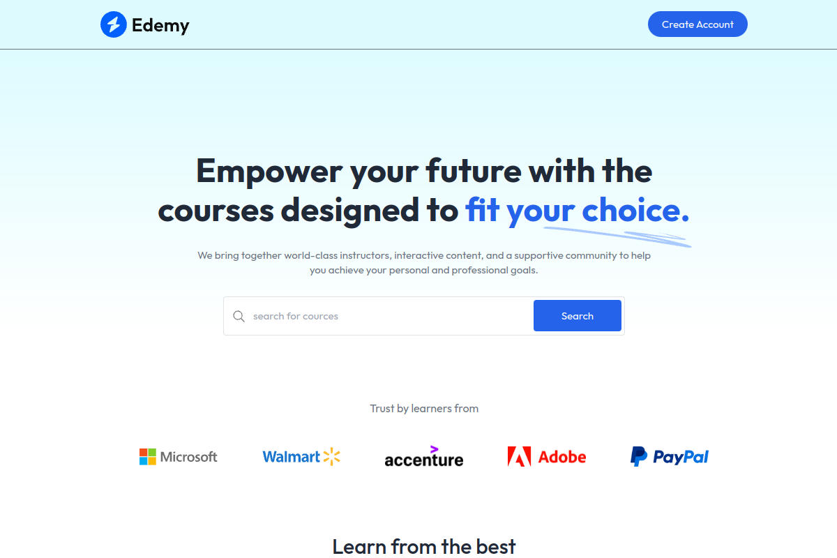 Learning Management System preview